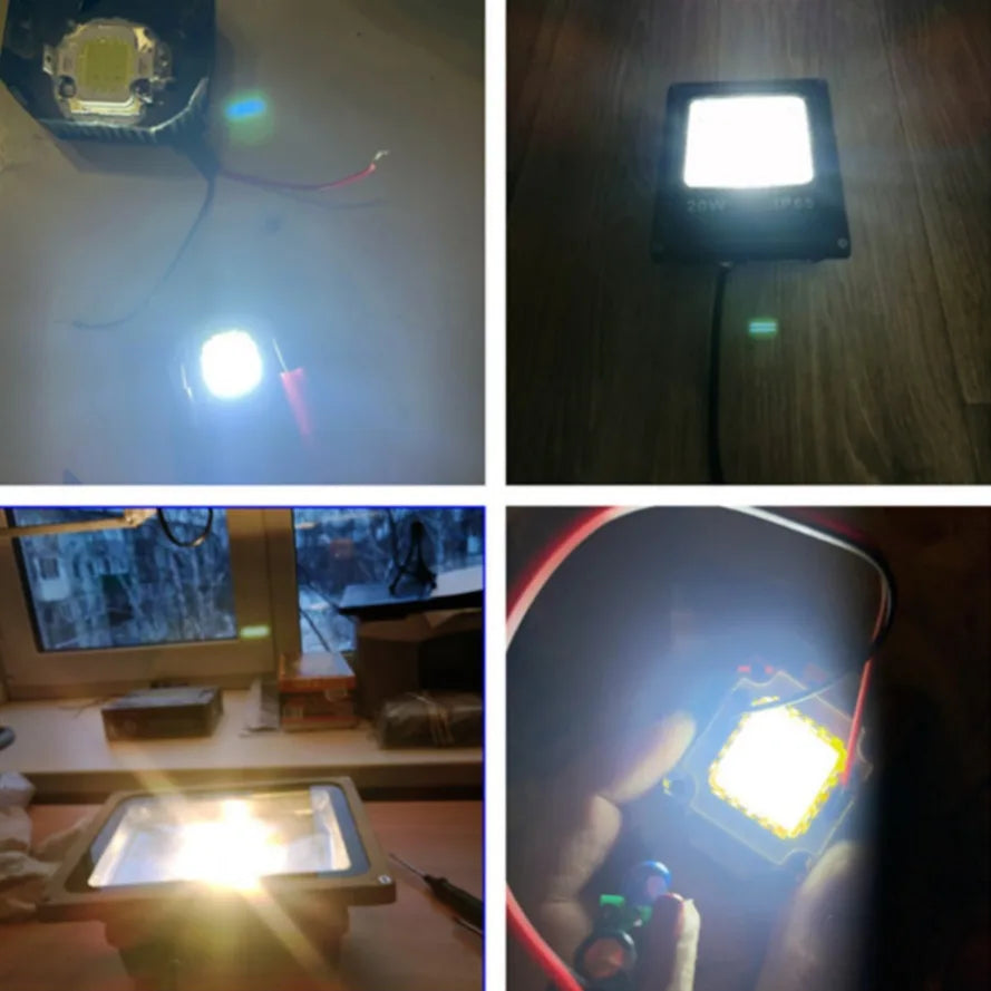 ampoules led chips 10w 20w 30w 50w 100w blanc chaud froid clips moderne