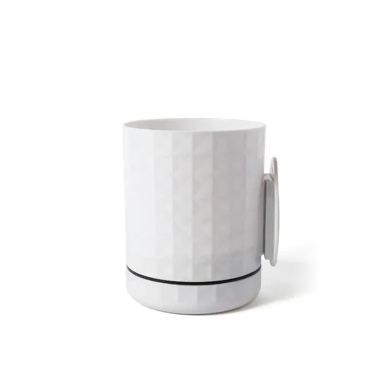 pots fleurs muraux transparents blancs texture diamantée adhésifs modernes minimalistes