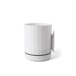 pots fleurs muraux transparents blancs texture diamantée adhésifs modernes minimalistes