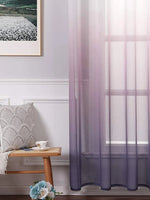 rideau violet blanc polyester moderne transparent chambre salonhôtel