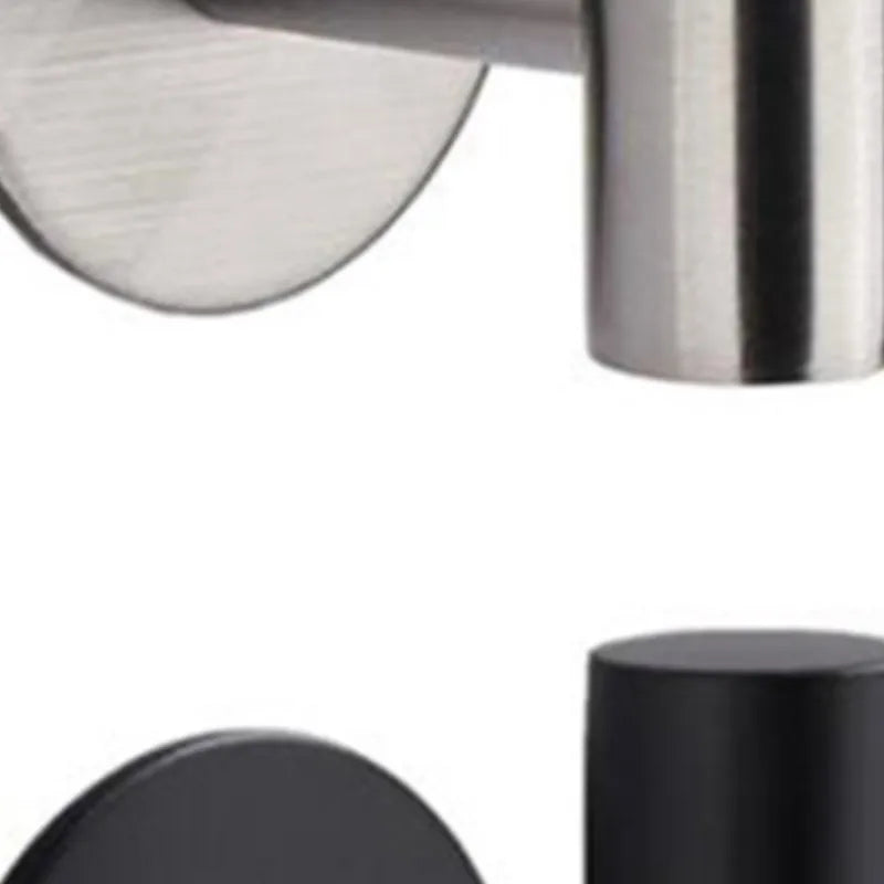porte serviettes moderne acier inoxydable argenté noir lisse brillant autoinstallation minimaliste