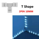 connecteurs led ruban 2pin 3pin 4pin 8mm 10mm adhésifs modernes blancs certifiés rohs cee
