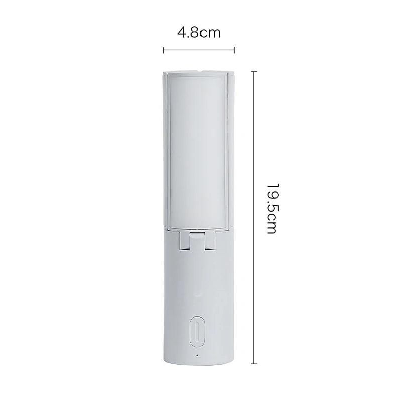 lampe pliable rechargeable led gris clair moderne anneau suspension camping