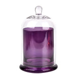 cloches verre moderne argenté violet rose vert transparentes