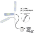lampe flexible blanc moderne aimant adhésif interrupteur câble prise us eu led adjustable