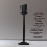 seau glace martelé support trépied métal argent doré vin champagne bar