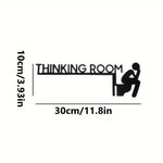 panneau decoratif noir blanc thinking room humour graphique porte mur