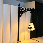 lampe murale vintage gothique motifs floraux fantôme livre noir écrou inclusion lanternes décoration
