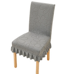 housses chaise fleur imprimée gris bleu clair vert pastel moderne polyester douce