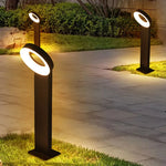 lampe solaire moderne noire ip65 led 9w waterproof plaque carréeextérieur