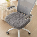 coussin chaise moderne zigzag bleu clair gris vert pastel polyester antidérapant extensible