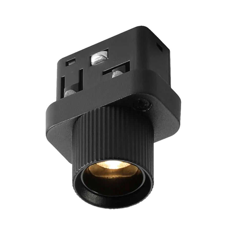 projecteur led moderne 48v 2w noir mat 3000k 4000k 5000k warm neutral cold white