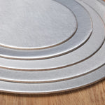 plaques presentation gateau blanc gris moderne minimaliste adhésif durable robuste écologique alimentaire