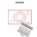 tapis rouleuse silicone blanc rouge cercles mesures cuisine pâtisserie antiadhésive moderne pratique ecofriendly