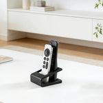 support télécommandes noir moderne rangement respectueux environnement sans fixation tracas organiser téléviseur climatiseur dvd
