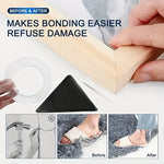 fixateur tapis antidérapant adhésif noir surface rugueuse sangles bandes sécurité domestique
