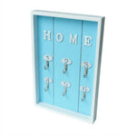 porte clés mural rustique minimaliste rose clair texte chiffres coeurs vertical