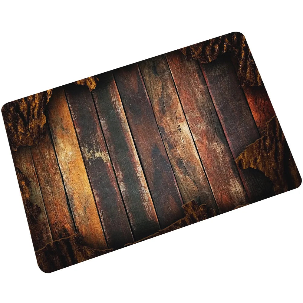 tapis sol antidérapant motif nature 3d effet cracké intérieur extérieur cuisine bain porte