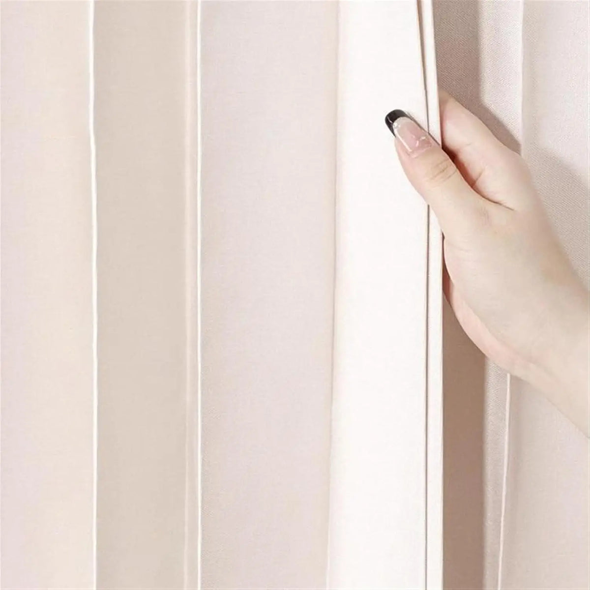 rideau plissé beige rayures verticales moderne opacité thermique.separator chambre salon