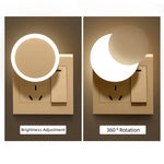 veilleuse nocturne led blanc moderne adhésive chambre enfant salon 5v 3v