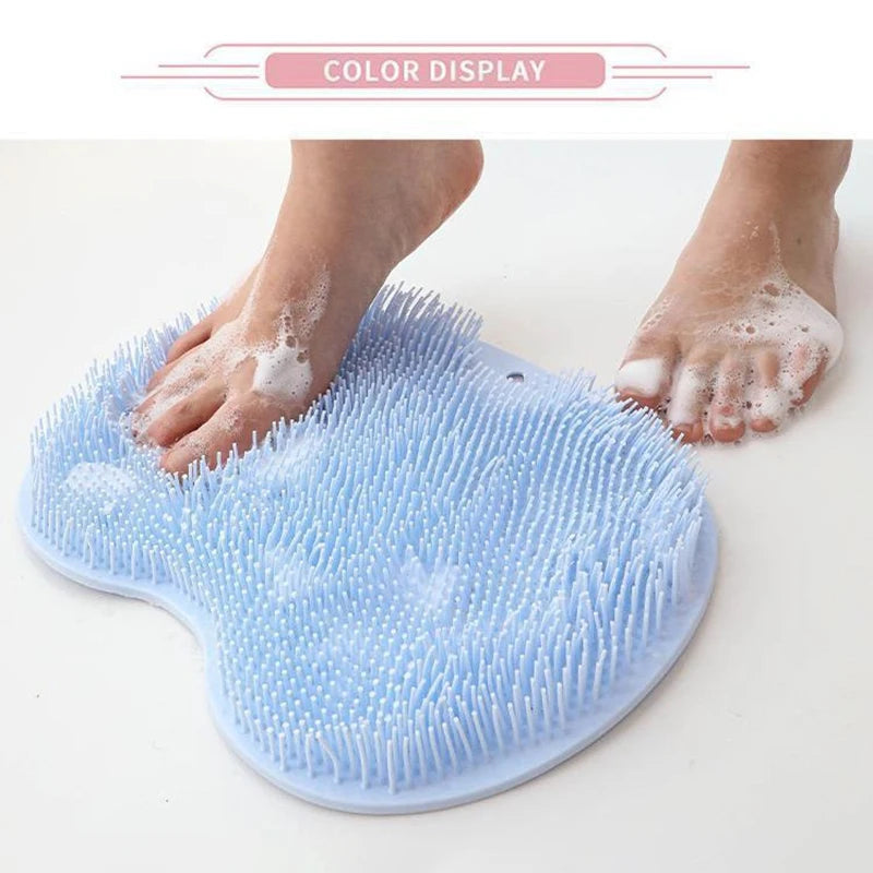 tapis bain brosse corps pieds rose bleu vert gris moderne minimaliste