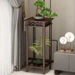 meuble rangement plantes marron foncé structure ajourée moderne sans fixation multiple tailles incluses