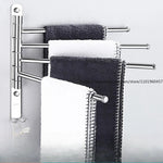porte serviettes mural argenté noir blanc moderne serviettes coton barres horizontales vis fixe
