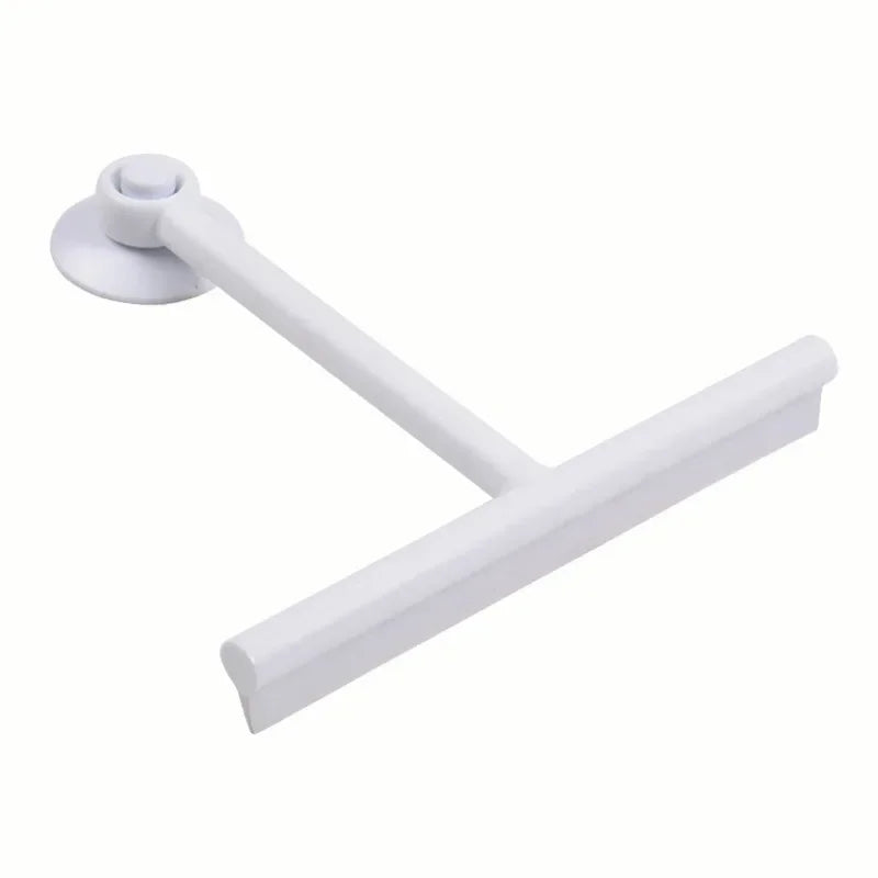 nettoyant vitre poignée longue brosse plate caoutchouc noir gris clips moderne minimaliste