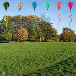 ballon air chaud multicolore rayures paillettes nuages clips décoratif moderne six motifs