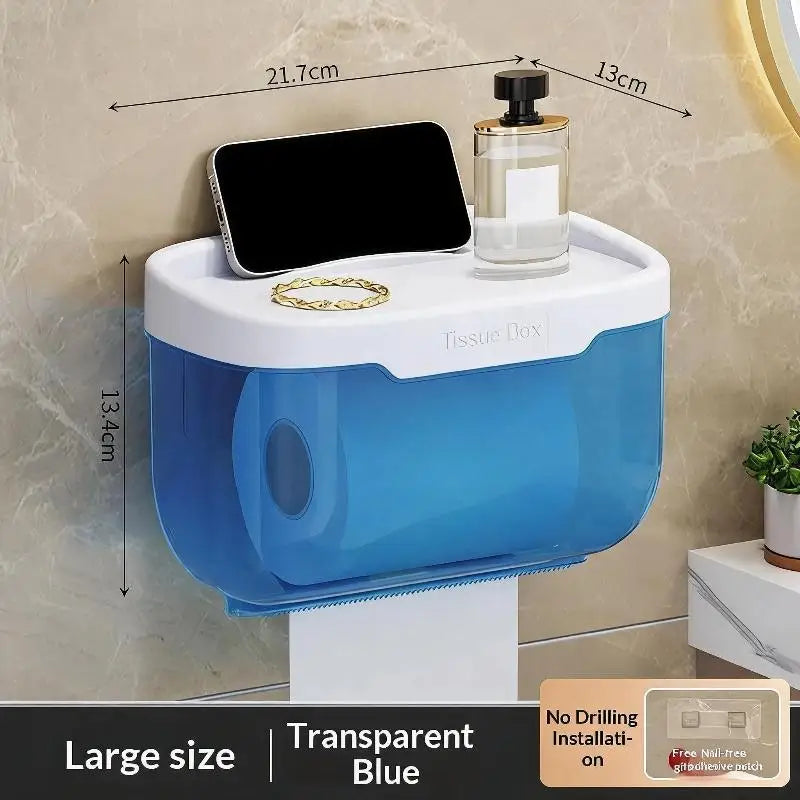 boîte mouchoirs réutilisable transparente moderne adhésif rouge blanche grise salle bain cuisine
