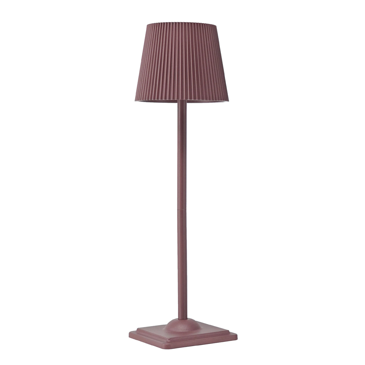 lampe table vert foncé plissée moderne rechargeable led 5v batterie lithium cem rohs