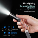 lampe torche rechargeable uv anti choc compact moderne porte cle smartphone charge rapide