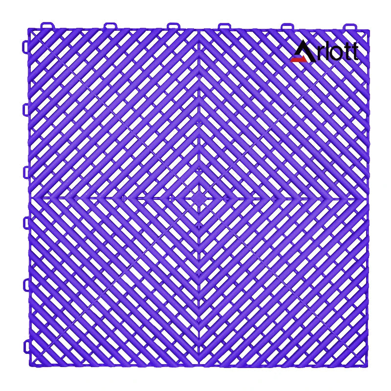 tapis sol modulaires antidérapants bleu noir blanc moderne connecteurs clip système