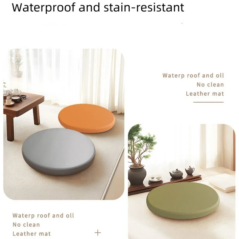 Détail de la mousse mémoire de forme du coussin de chaise rond