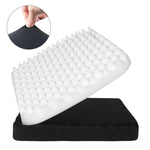 coussin soutien rafraîchissant blanc noir texture grille contemporain amovible lavable