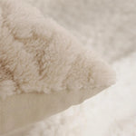 housse coussin peluche super douce motif tressé vintage opacité beige adhésif canapé chaise voiture
