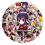 sticker adhésif personnages animés exprimés diverses couleurs dessin animé pack 50PCS carnet téléphone scrapbooking