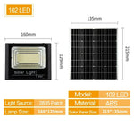 projecteur solaire led moderne ip67 télécommande fixations noir blancextérieur rechargeable autonomephotosensoriel