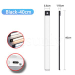 veilleuse led rechargeable usb capteur mouvement adhésive moderne 60cm 40cm 20cm blanc minimaliste