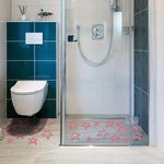 autocollants étoiles bleu clair moderne adhésifs salle bain toilettes décoration amovibles