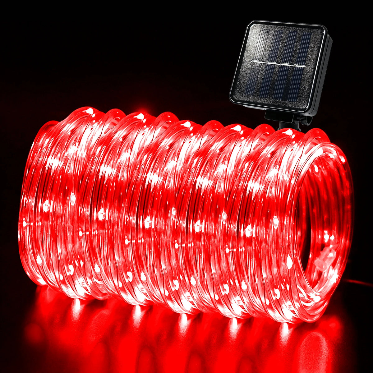 guirlande lumineuse solaire extérieure étanche led jardin terrasse décoration Noël arbre pelouse moderne transparente