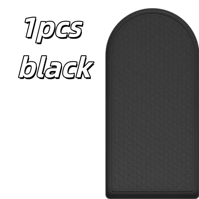 tapis protection machine silicone moderne gris texture géométrique antidérapant bord surélevé