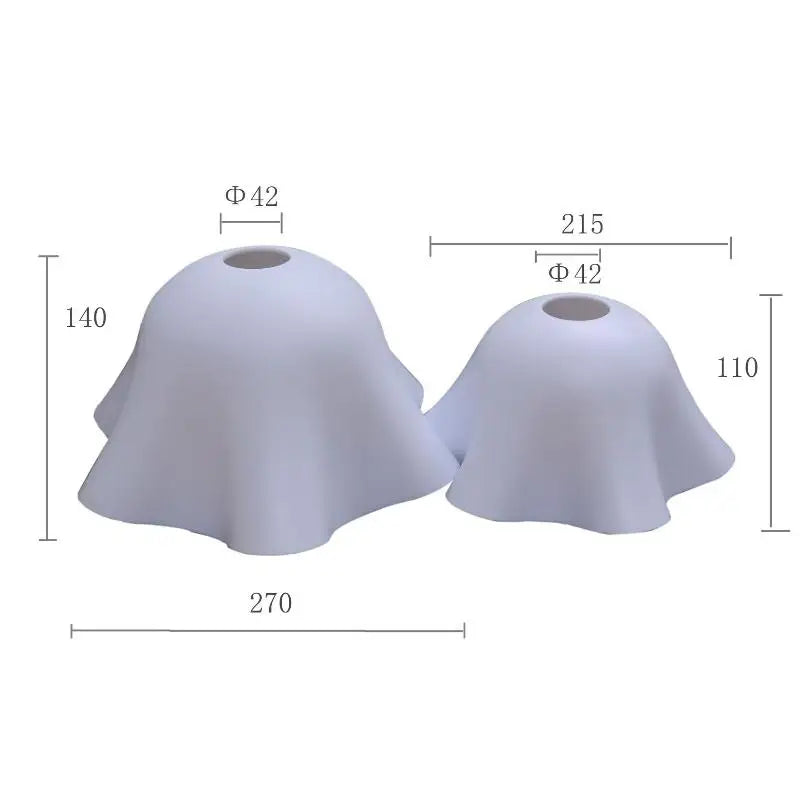 abat jour blanc moderne tringle 215mm 42mm 270mm 140mm 270mm 110mm doux opaque