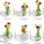 vases magnétiques réfrigérateur transparents bleus verts gris or violets minimalistes modernes