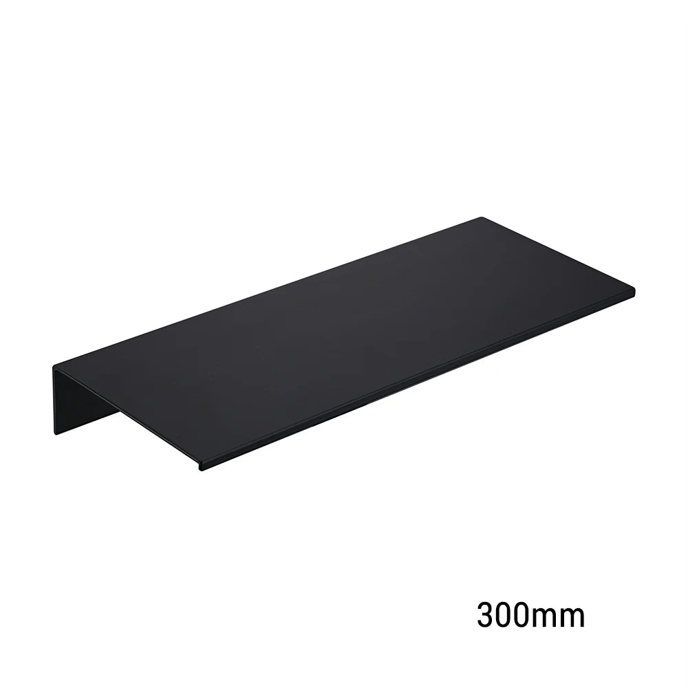 étagère murale aluminium blanc noir moderne minimaliste vis bouchons protection 30cm 40cm 50cm