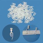 crochets suspension rideau blanc moderne plastique haute qualité 100 pièces minimalistes