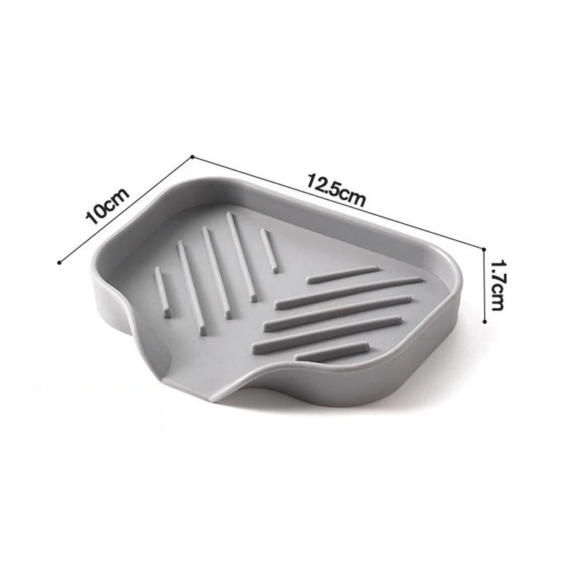 support savon gris rayures adhésif moderne brosse savon pompe utilisation multiple cuisine évier