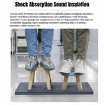 tapis absorption chocs isolation sonore texture granulée moderne noir 5cm épais