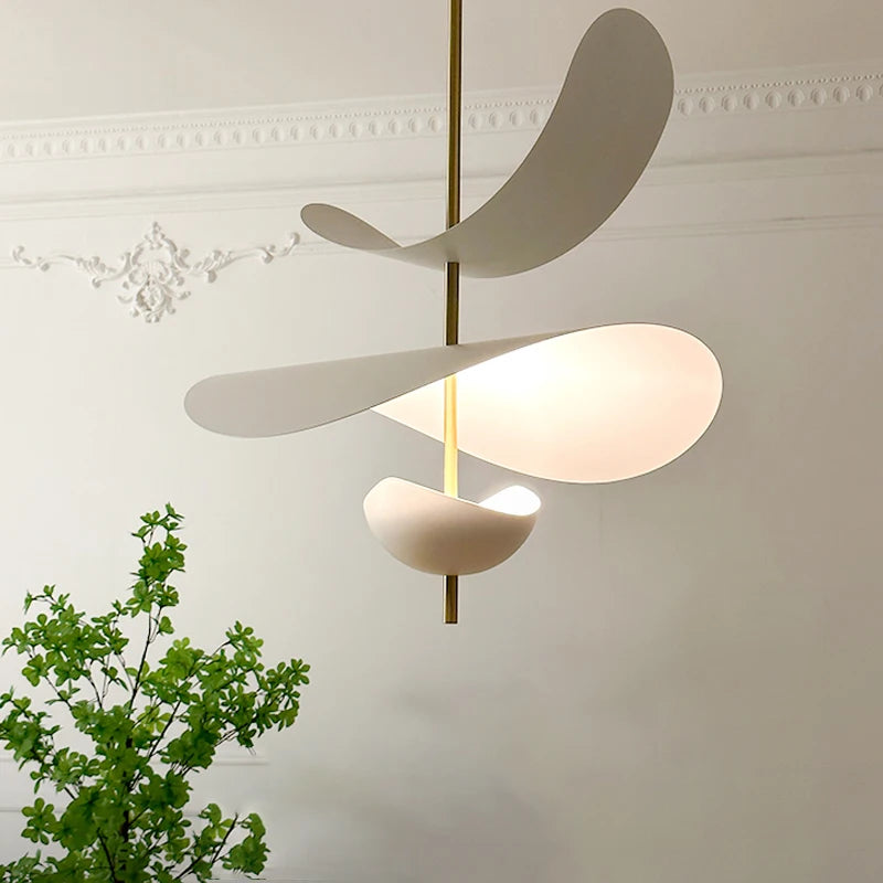 lampe suspendue moderne blanc scandinave courbes fluides pince lampe câble électrique 40cm 60cm lumière