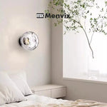 applique murale contemporaine minimaliste adhésive led noir blanche bleue dorée